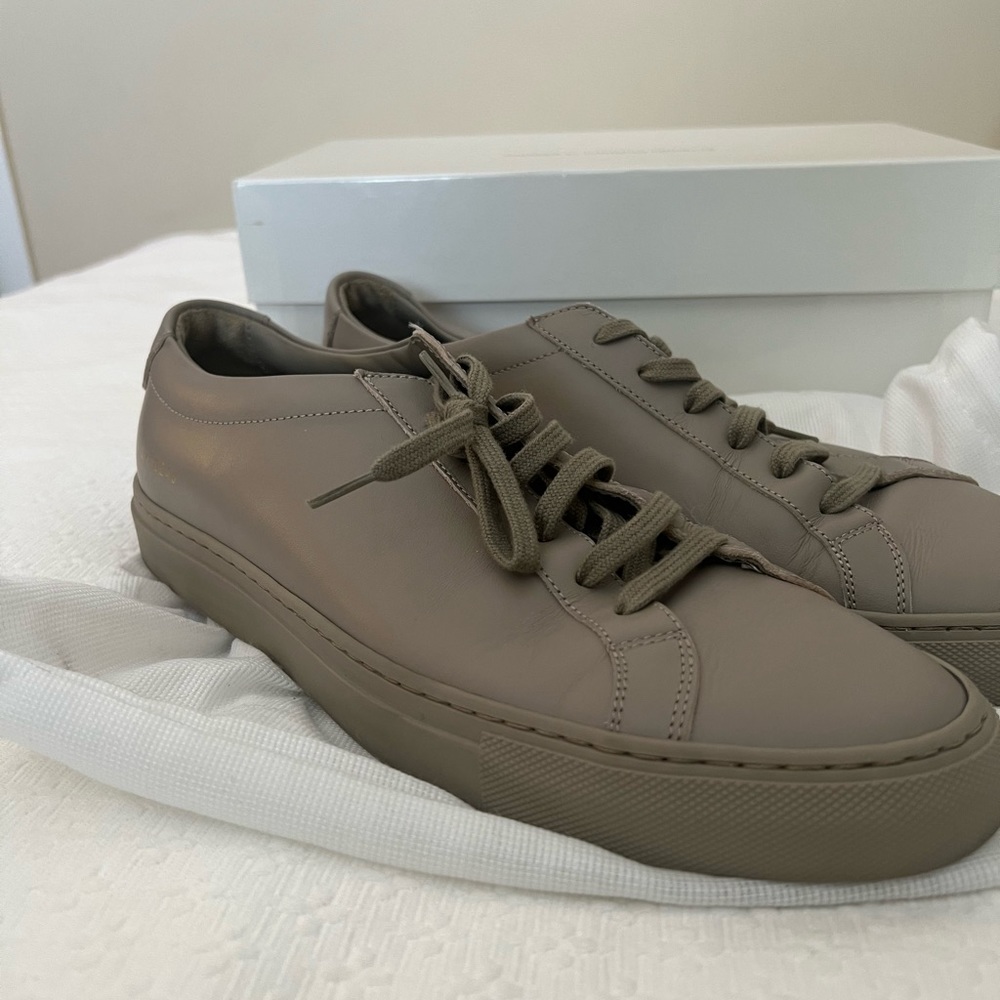 Common Projects Women’s Original Achilles Sneakers in Taupe